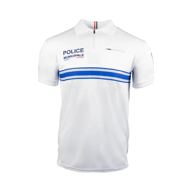 Polo de service manches courtes GK Professional maille respirante demi-glissière