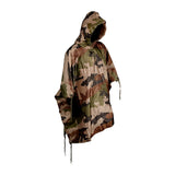 Poncho militaire Ares en nylon ripstop enduit polyuréthane à coutures thermosoudées