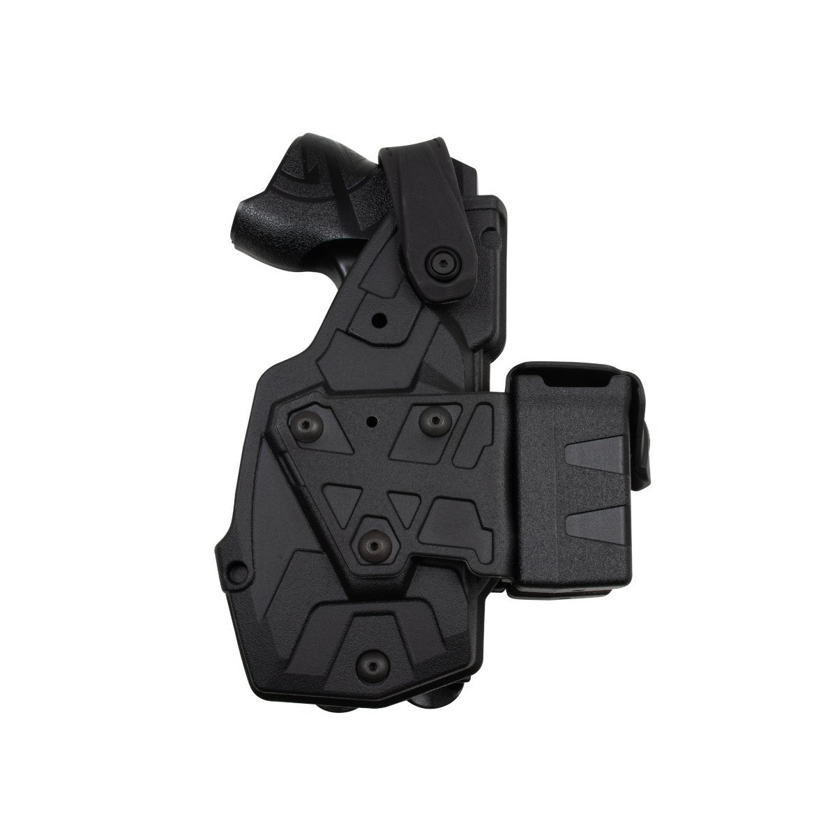 Porte-cartouches Taser X2 Radar 1957 fixation frontale sur holster rabat Rubber-Tech
