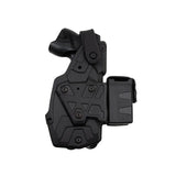 Porte-cartouches Taser X2 Radar 1957 fixation frontale sur holster rabat Rubber-Tech
