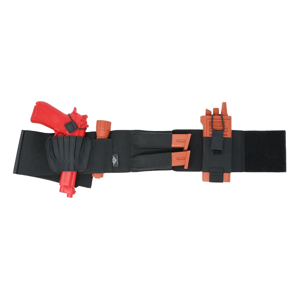 Ceinture holster Radar 1957 élastique 95 cm avec étui polymère et poche radio VHF