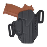 Holster Radar 1957 LTG-PRO court Glock 19 gaucher en Kydex rétention LTG et STR