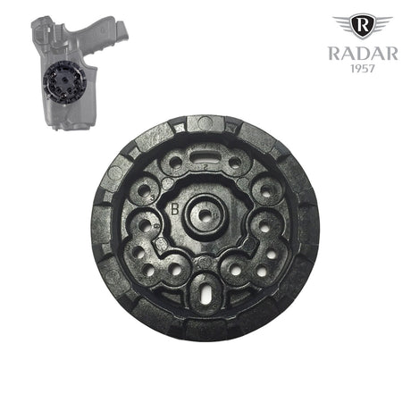 Adaptateur stabilisateur de cuisse Radar 1957 à clip rotatif et sangle antidérapante