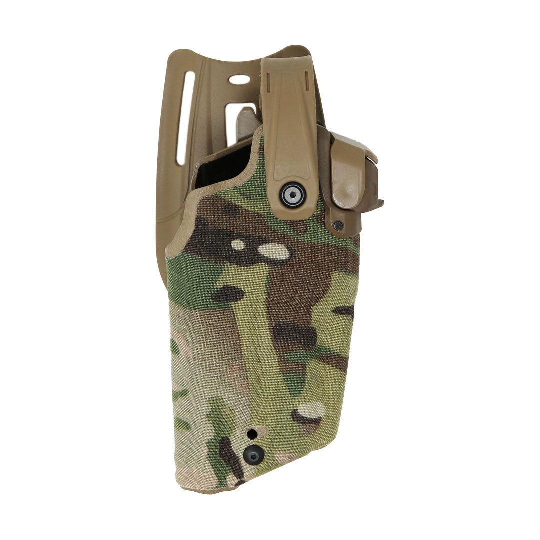 Holster T-LEP Radar 1957 Glock 17/19 Gen5 avec X300U-A et RMR, quatre rétentions en Kydex