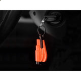 Brise-vitre coupe-sangle Resqme pour porte-clés en ABS et acier inoxydable 7,6 cm