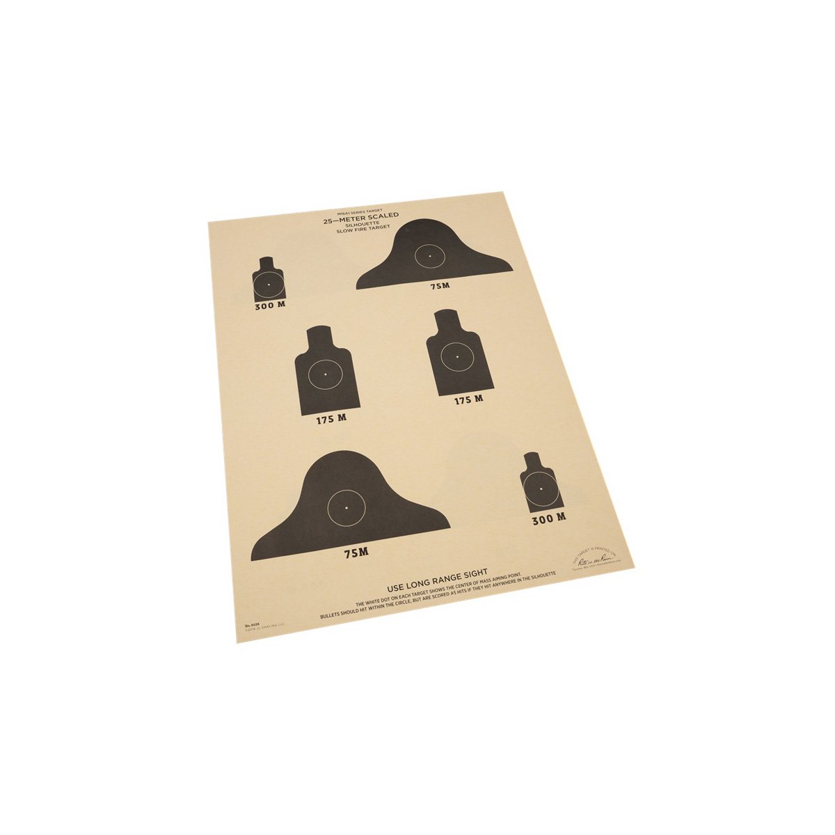 Cibles de tir 25 m Rite In The Rain 43 x 56 cm papier tout-temps 120 g/m²