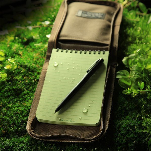 Kit carnet à spirale supérieure 10 x 15 cm Rite In The Rain stylo et housse Cordura