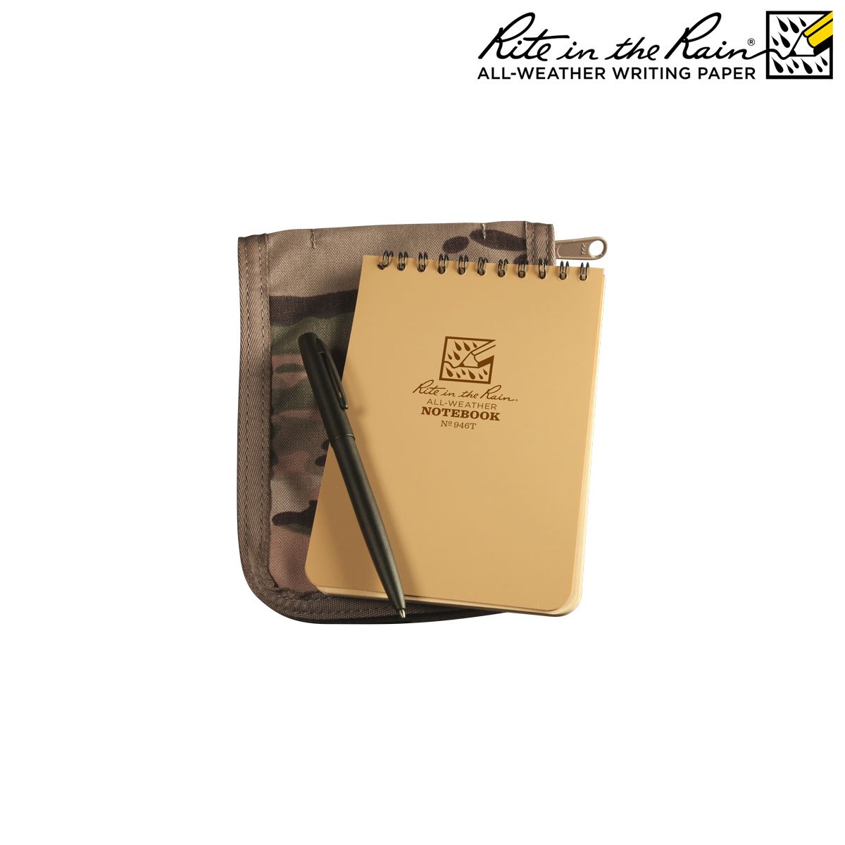 Porte-carnet Rite In The Rain en Cordura pour carnet 10 × 15 cm à spirale supérieure