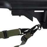 Sangle d'arme Ares ISTC Combat 1 ou 2 points pour HK416 en nylon à crochets à ressort
