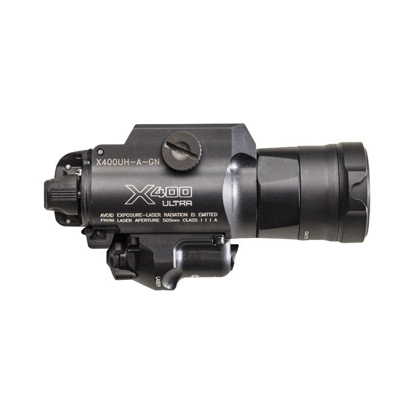 Lampe pour arme Surefire X400UH Ultra laser 5 mW 515 nm interface holster Masterfire
