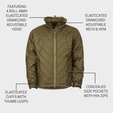 Veste chaude Snugpak SJ3 Softie Premier confort 0 °C capuche enroulable 580 g