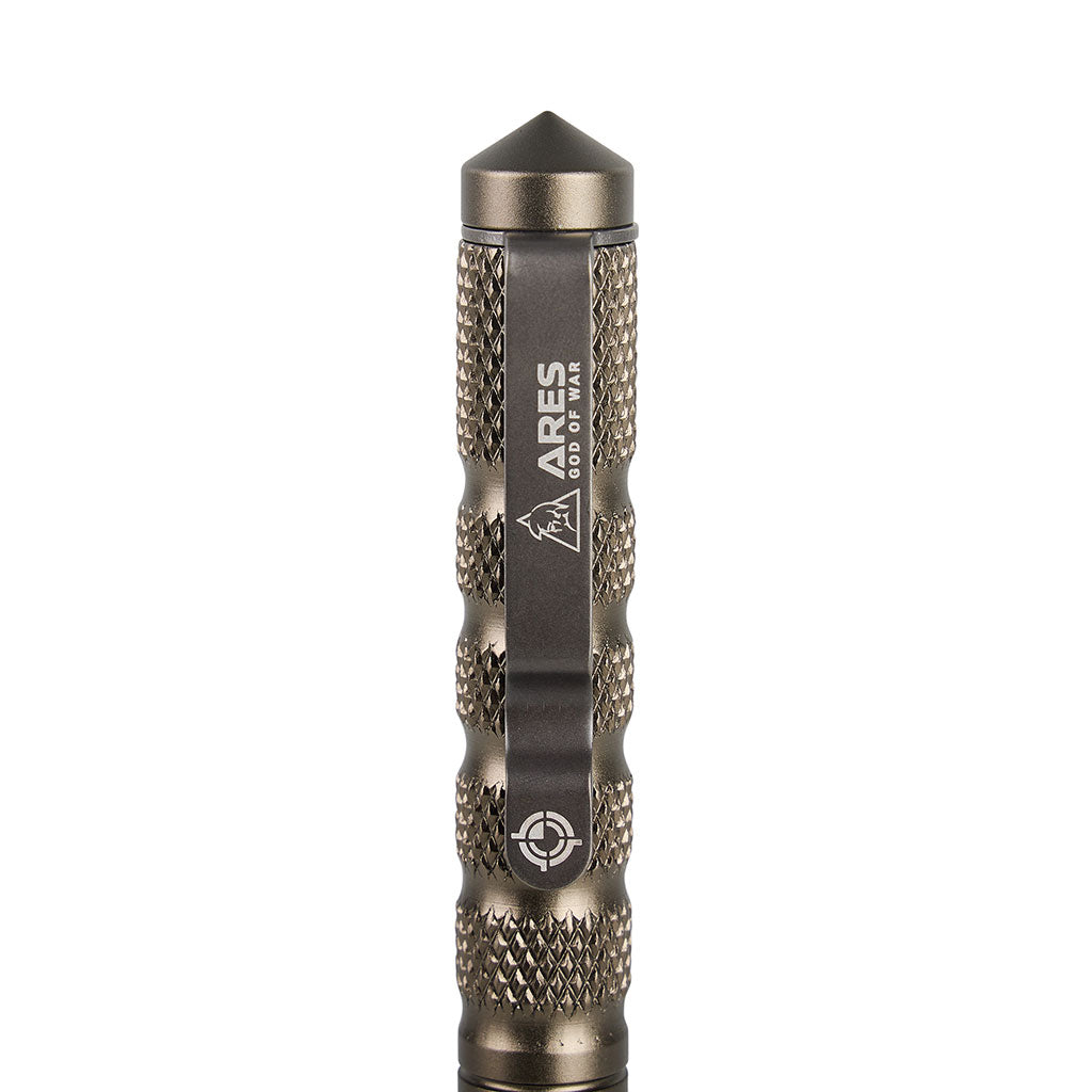 Stylo à bille Ares de format tactique pour la prise de notes en opération