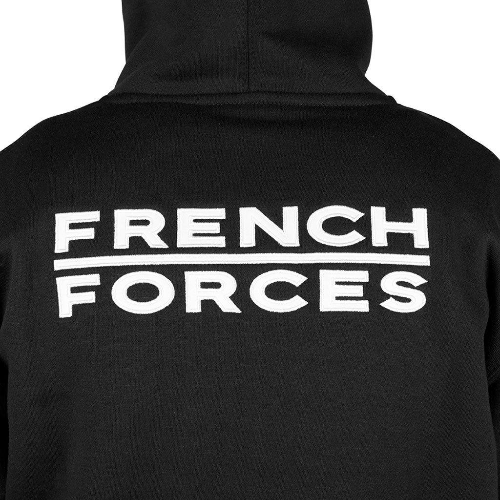 Sweat à capuche Ares polycoton 350 g/m² brodé FRENCH FORCES poche de manche