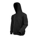 Sweat à capuche Ares à fermeture à glissière polycoton 350 g/m² poches fermées