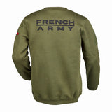 Sweat-shirt Ares col rond polycoton 350 g/m² brodé FRENCH ARMY au dos