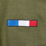 Sweat-shirt Ares col rond polycoton 350 g/m² brodé FRENCH ARMY au dos