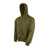 Sweat à capuche Ares à fermeture à glissière polycoton 350 g/m² poches fermées