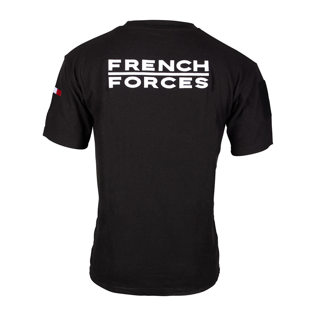 T-shirt Ares French Forces en polycoton 52% coton et 48% polyester brodé au dos