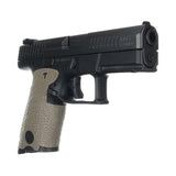 Revêtement de poignée Talon Grip en caoutchouc pour CZ P10 Compact 9 mm dos large