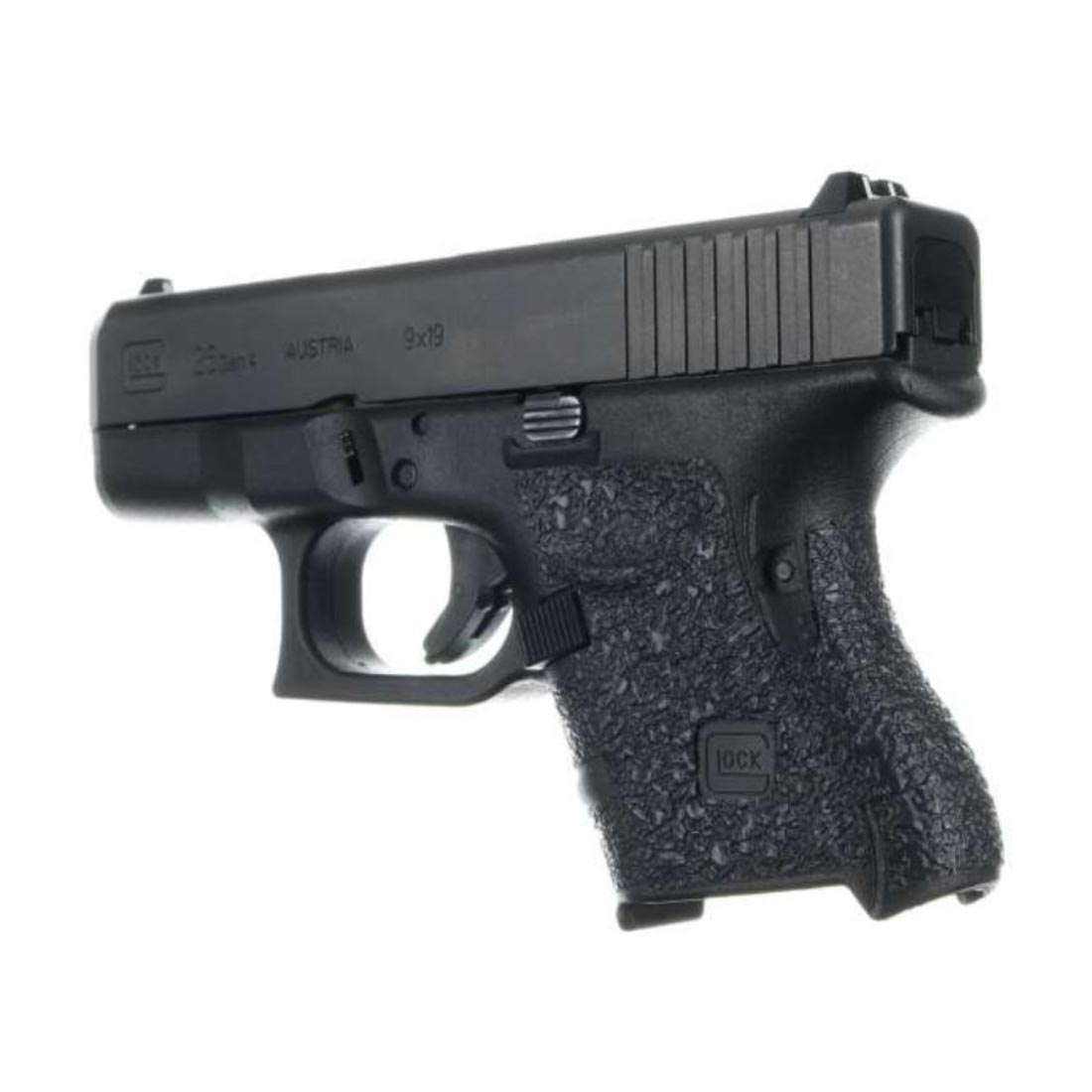 Revêtement de poignée Talon Grip TG.116R caoutchouc Glock 26 27 28 33 39 sans dos rapporté