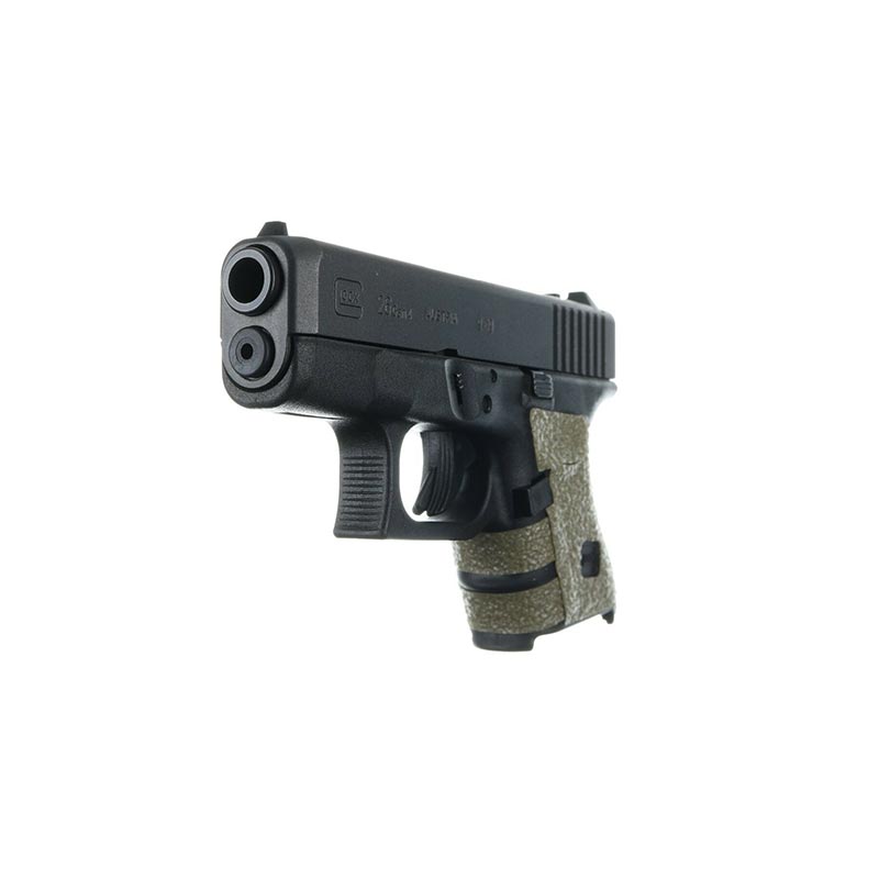 Revêtement de poignée Talon Grip TG.117M caoutchouc Glock 26 27 28 33 39 dos moyen