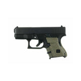 Revêtement de poignée Talon Grip TG.117M caoutchouc Glock 26 27 28 33 39 dos moyen