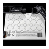Feuille de 31 protections de lentille Thyrm CLENS multi-tailles en polymère transparent