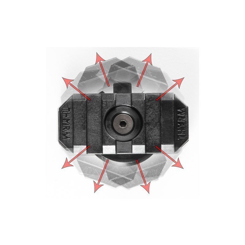 Support de lampe pour casque Thyrm VariArc pour montages latéraux Team Wendy rail Picatinny