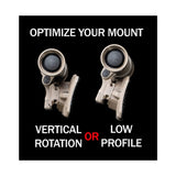 Support de lampe pour casque Thyrm VariArc-VS avec montage Picatinny et montage Scout fournis