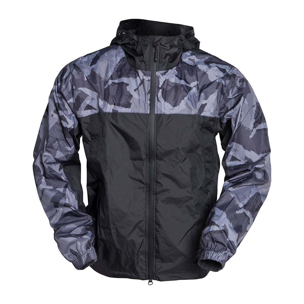 Veste de pluie Ares coupe-vent respirant à fermetures étanches et poches à rabat