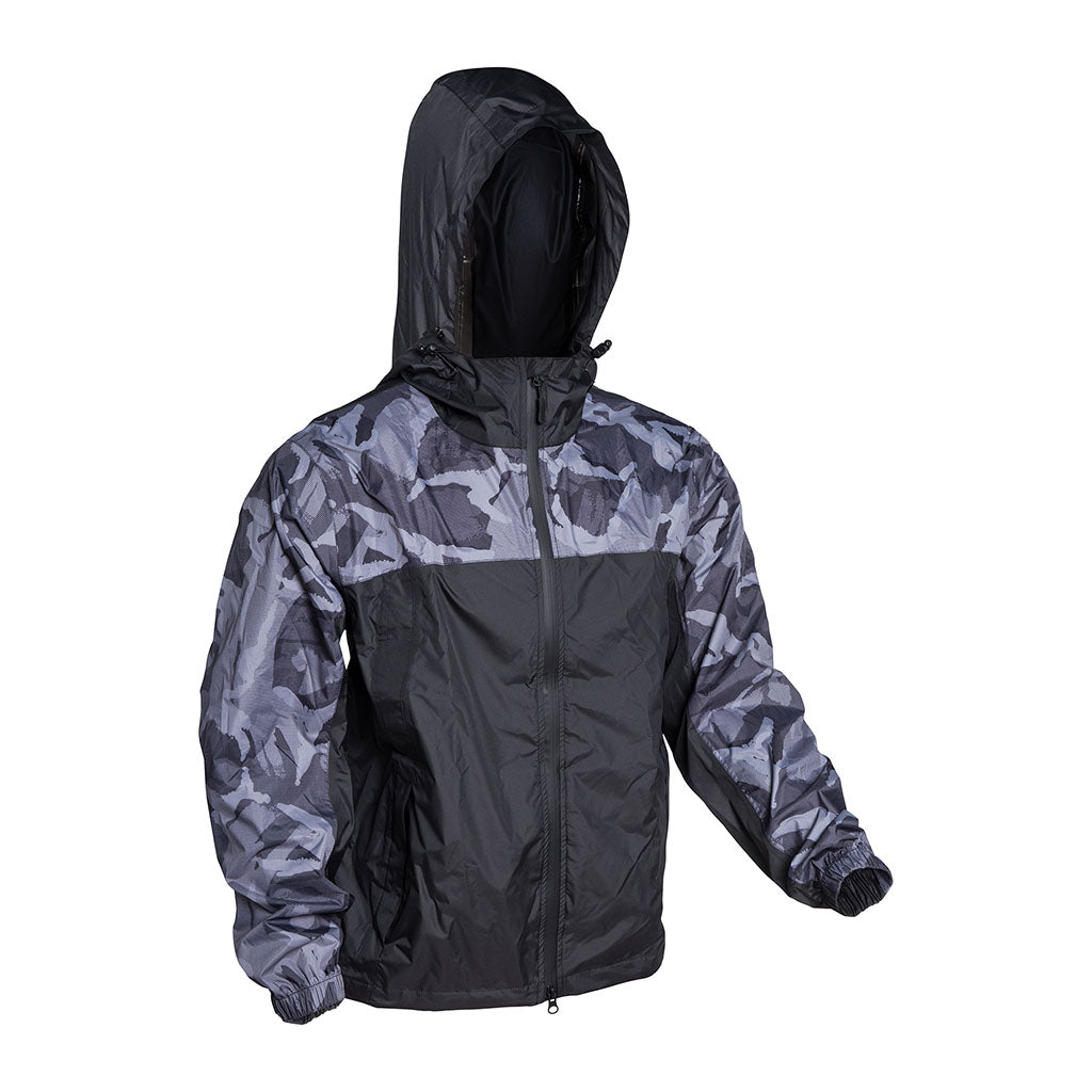 Veste de pluie Ares coupe-vent respirant à fermetures étanches et poches à rabat