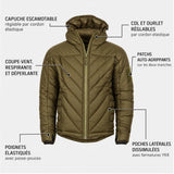 Veste de combat isolante Snugpak SJ6 WGTE Softie Premier capuche escamotable
