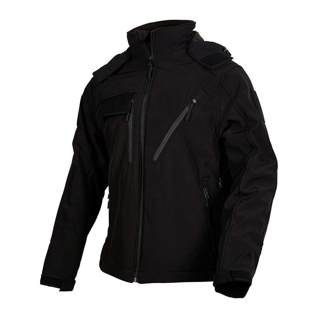 Veste softshell Ares Elite 3 en 1 à rabats d'identification escamotables et doublure