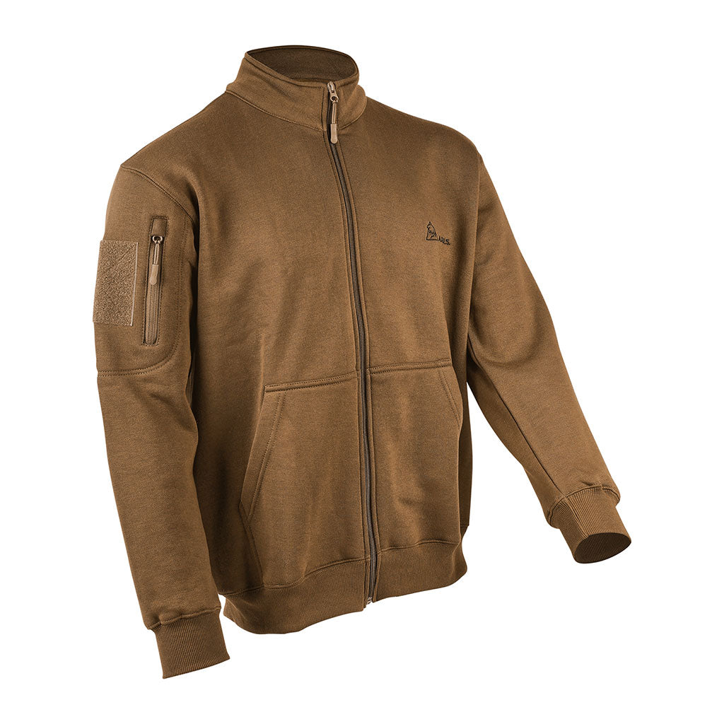 Sweat à glissière Ares French Army polycoton 350 g/m² brodé dos et drapeau manche