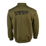 Sweat à glissière Ares French Army polycoton 350 g/m² brodé dos et drapeau manche