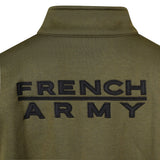 Sweat à glissière Ares French Army polycoton 350 g/m² brodé dos et drapeau manche