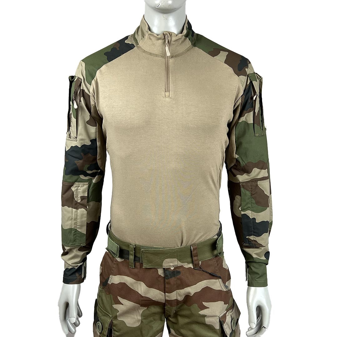 Chemise de combat UBAS Vigilant manches miniripstop polycoton 50/50 et coudes renforcés