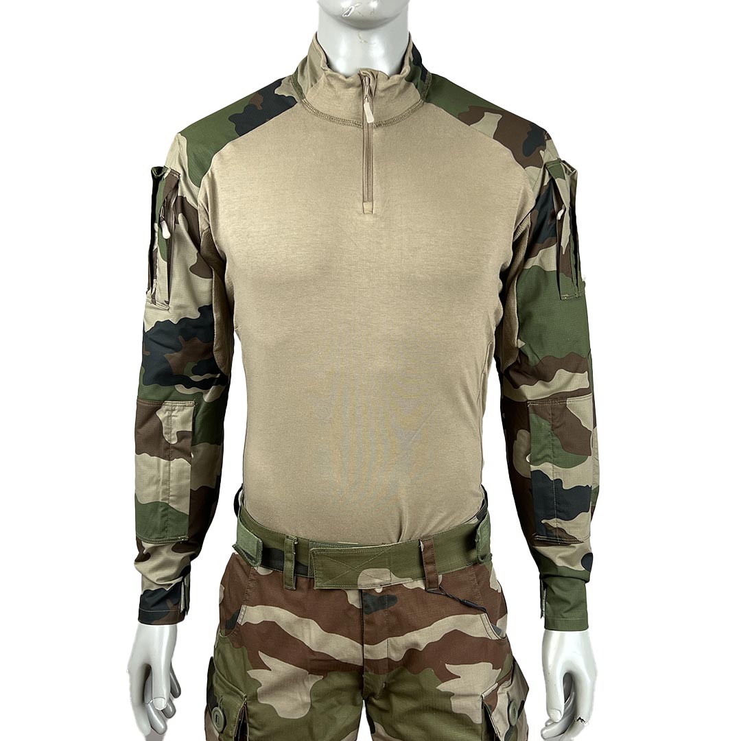 Chemise de combat UBAS Strong Vigilant torse coton extensible manches miniripstop polycoton