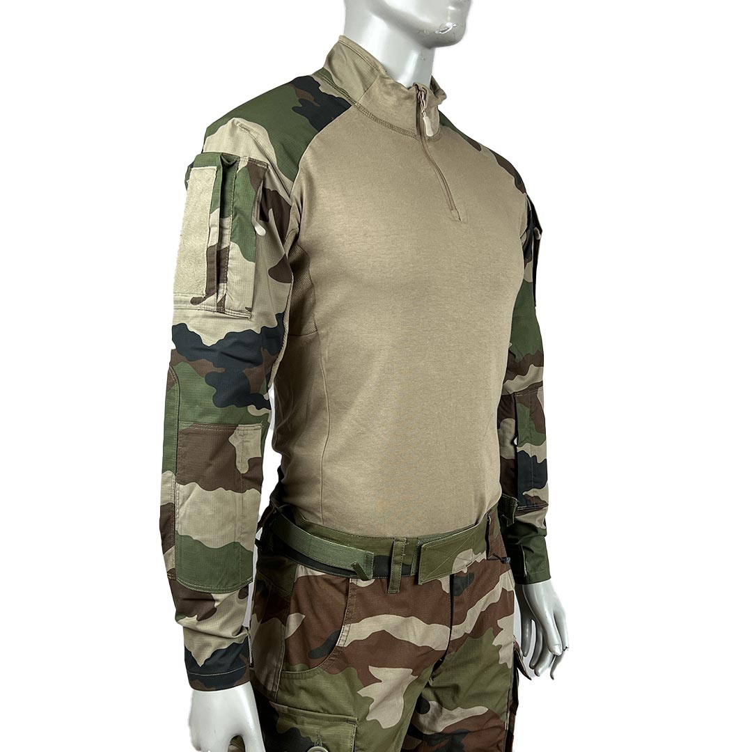 Chemise de combat UBAS Strong Vigilant torse coton extensible manches miniripstop polycoton